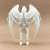 PLA Angel Decor 3D Printed Figurine, Winged Man Decorative Statue, Hoodies Desk Decoration Boys Sculpture for Home Office Shelf