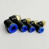 PL Type OD 4 6 8 10 12mm - 1/8'' 1/4'' 3/8'' 1/2'' Thread Push In One Touch Connector Pneumatic Quick Fittings Engine Gaskets 6
