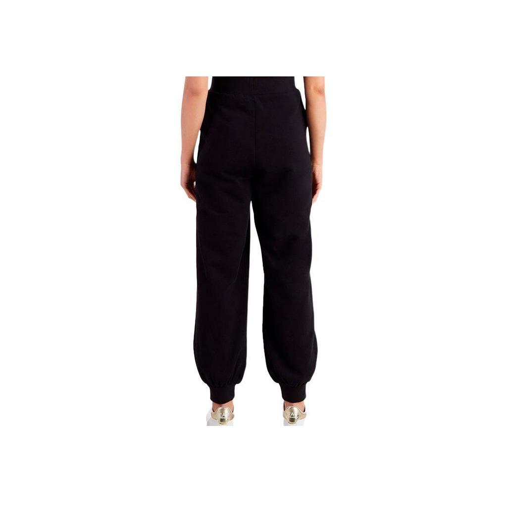Emporio Armani EA7 Logo Casual Tapered Sports Pants Women pants Black 6RTP68-TJPLZ-1200