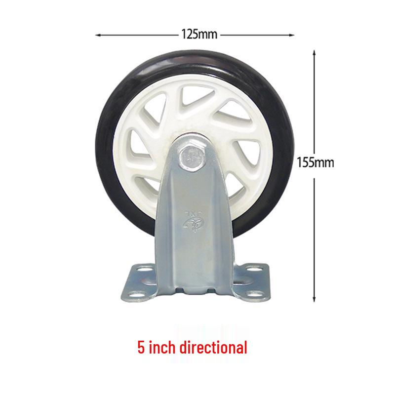 Universal Medium Duty Casters with Brake – 3, 4, 5 Inch Wheels for Equipment & Tool Carts