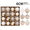 Champagne Gold & White Christmas Ball Set: Tree & Party Decorations.