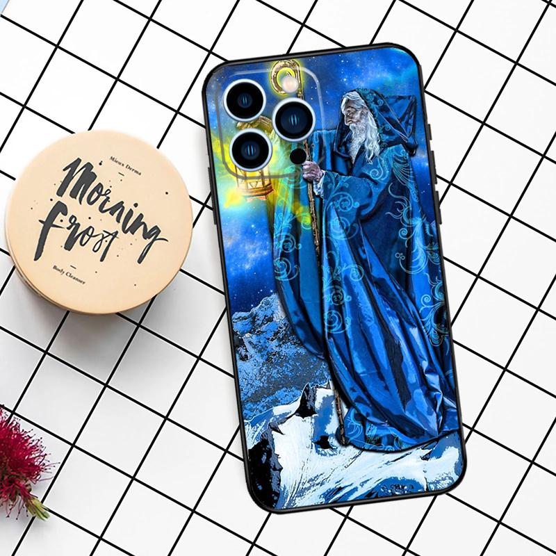 Tarot Card The Hermit Case For iPhone 11 12 13 14 16 15 Pro Max 7 8 Plus 12 13 Mini XS MAX X XR Cover Coque