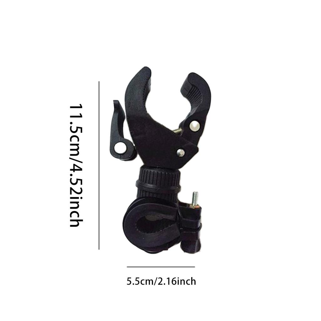 1pc 360° Rotating Bicycle Light Mount U-shaped Flashlight Holder, Universal Non-slip Bike Light Clamp Cycling Accessories