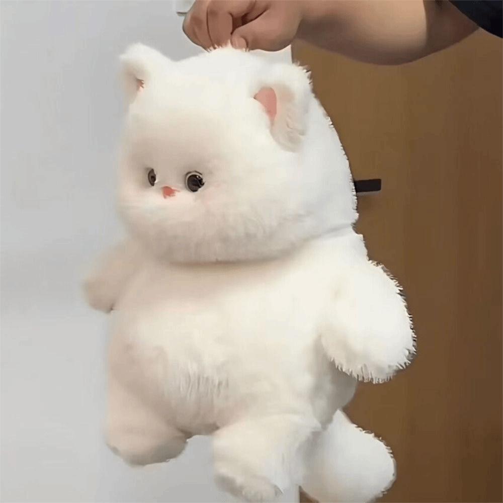 Fluffy Design White Cat Plush Toy Soft Toys Plush Animal Ideal Gift Stuffed Animal  Home Decor