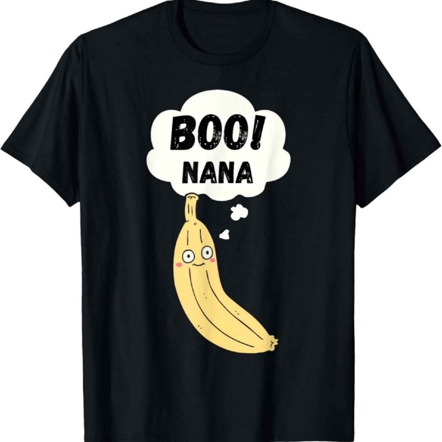 Бунана Бу-нана Смешной Хэллоуинский костюм Привидение Банан Каламбуры Футболка S