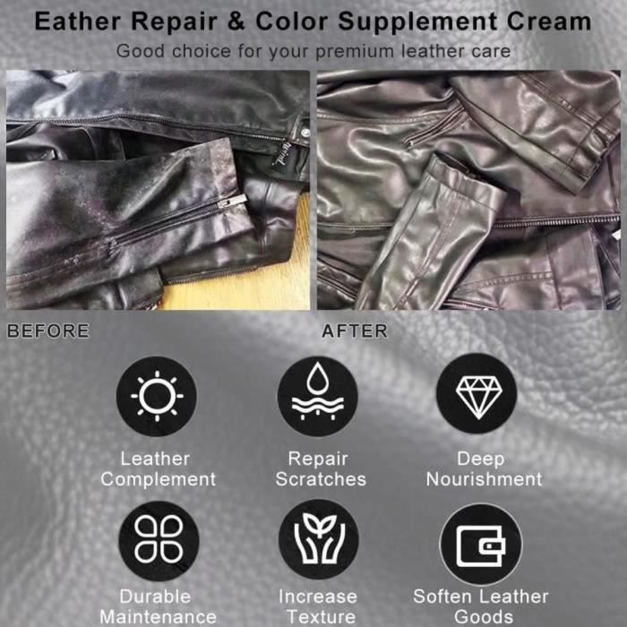 Leather Renovator,Leather Repair Cream,Leather Repair Paste,Black Leather Repair Cream, 3Pcs Faux Leather Repair Paste