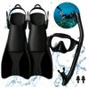 Diving Set Mask With Snorkel Fins For Swimming Sizes 38-42