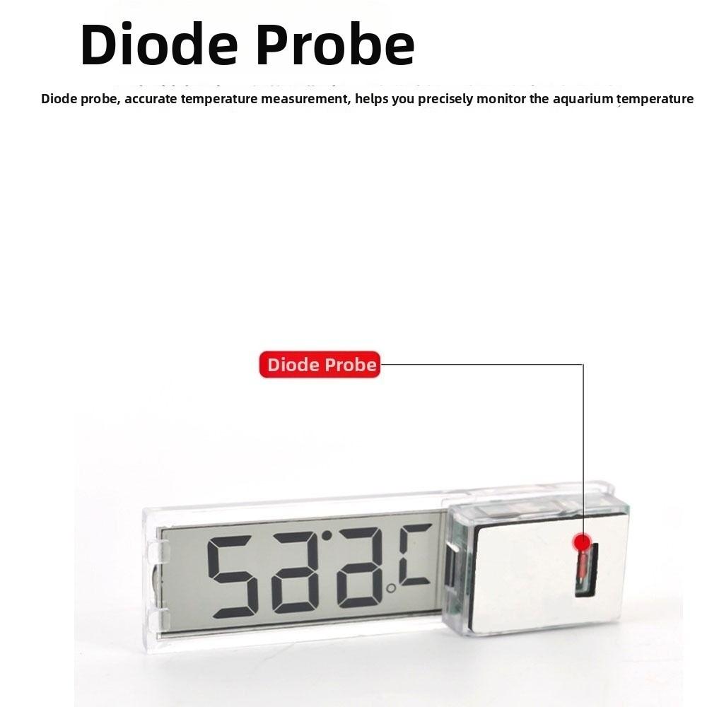 Electronic Display Aquarium Thermometer Waterproof Water Temperature Meter Fish Tank Monitoring
