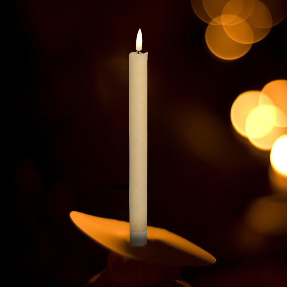 6pcs LED Candles Lighting Props with Remote Control Electric Candle Atmosphere Lamp Battery Operated for Birthday Party Supplies