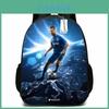 Cristiano Ronaldo Cartoon Backpack For Kids Lightweight Oxford School Bag With Breathable Padding Elementary Students