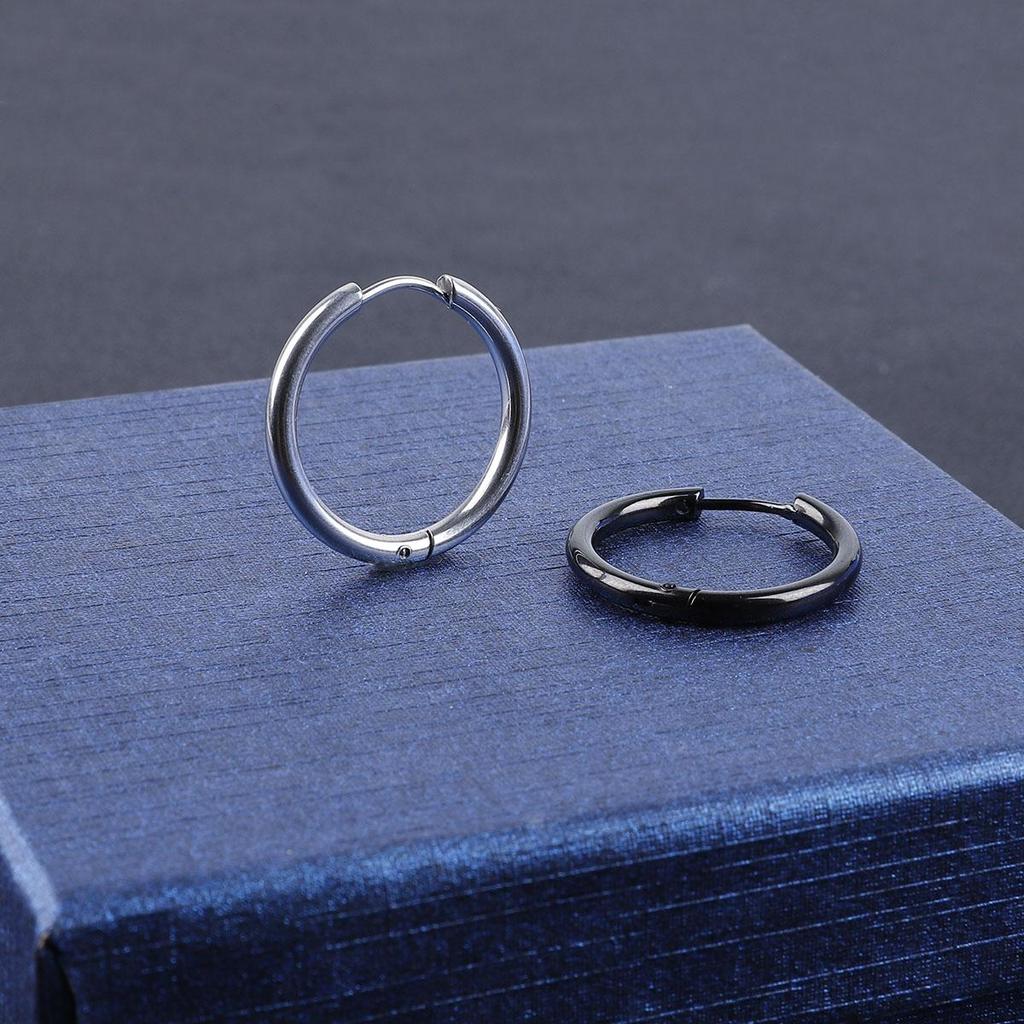 1Pcs Circle Hoop Earring for Women Men Ear Rings Ear Huggie 6-18mm