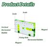 Magnetic Mini Bubble T-Type Level High Precision Transparent Two Directions Spirit Level Mark Measuring Instruments Layout Tools