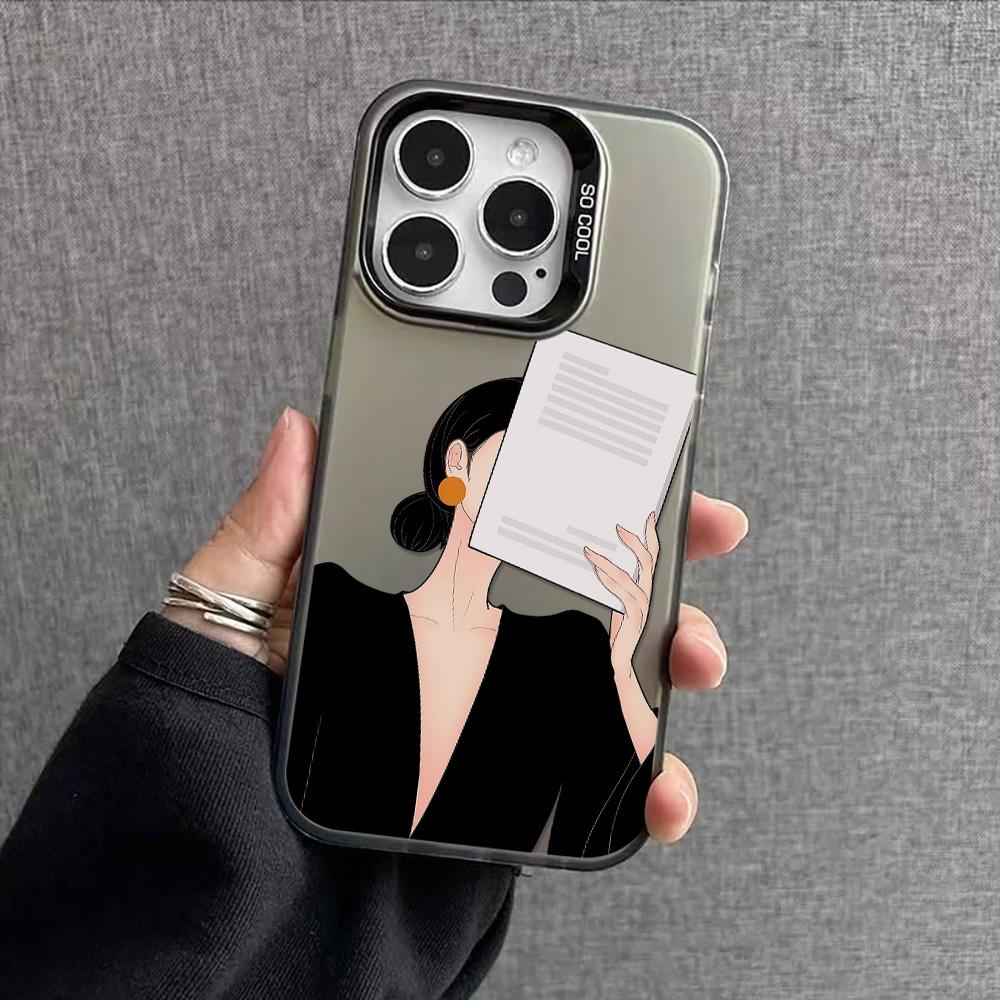 Phone Cases For iPhone 11 13 16 ProMax Case iPhone 13 14 15 ProMax 12 13 ProMax Case Samsung A55 A05S A54 A06 S22 A15 A12 A22 A52S S23 S24 Color IMD