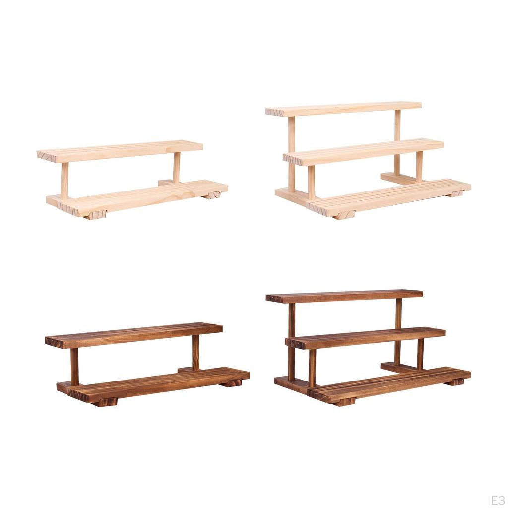 Wood Display Riser Jewelry Rack Fashion Creative Tabletop Collectibles Stand Showcase