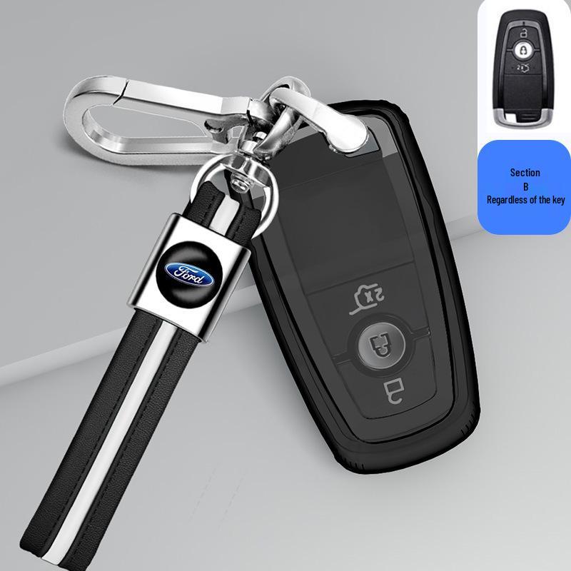 Ford Focus Key Case for Mondeo, Everest, Ecosport, Ranger - Transparent Shell for Men and Women