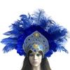 Popular Feathered Hairband Festival Costume Props Headband Samba Headdress Carnivals Party Celebration Props Headpiece