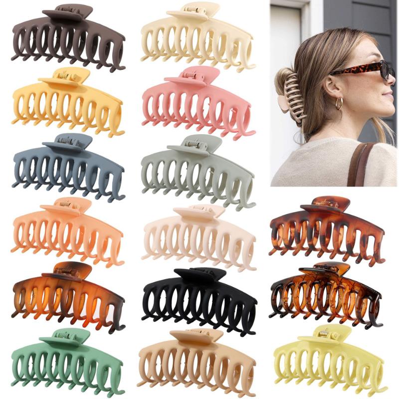 11CM Dragon Bone Hair Claw Clip Matte PS Plastic Hair Claw for Women Girls Non Slip Hair Accessories