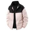 Men's And Women's Color-matched Casual Long-sleeved Down Jacket , Outdoor Sports Windproof And Waterproof Zipper Jacket