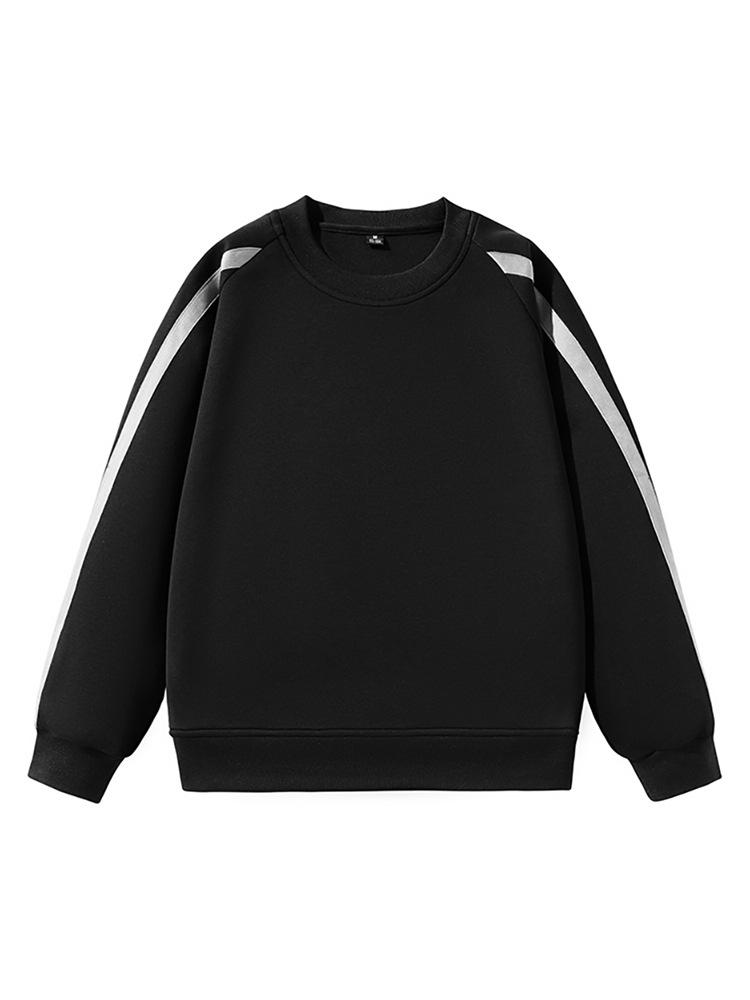 Осенне-зимняя мужская футболка с длинными рукавами и круглым вырезом повседневная универсальная модная новая трендовая повседневная свободная толстовка 3XL 4270₽