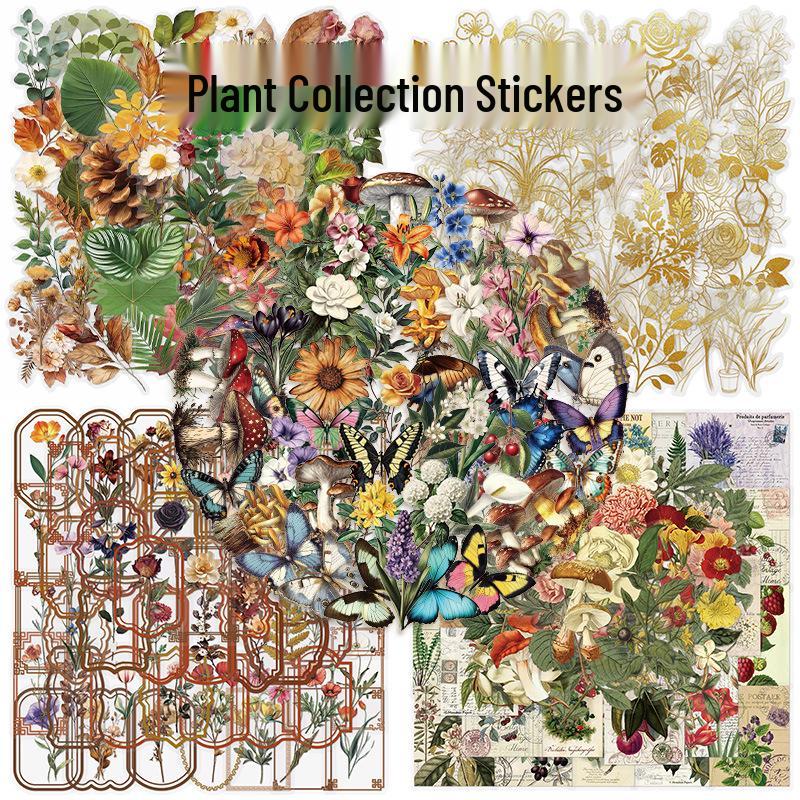 50 Transparent Waterproof PET Cartoon Stickers for Journals, Bottles, and Phone Cases
