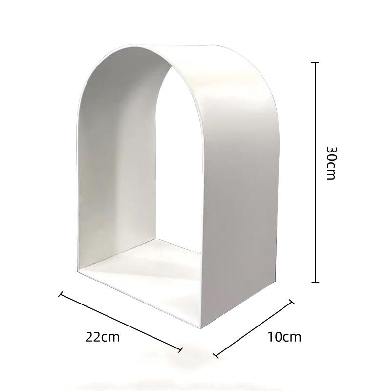 Golden Arches Geometric Hollow Semicircle Metal Handicraft Handicraft Sculpture Metal Figurine Room Decoration Accessories