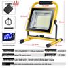 Jundingying 5600W Digital LED Rechargeable Floodlight