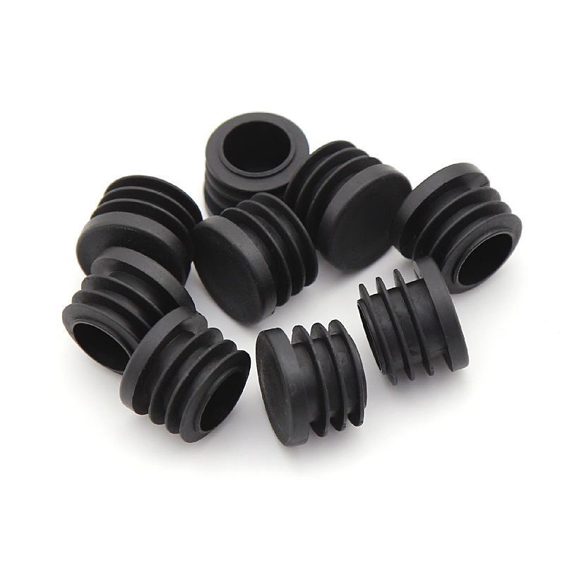 25mm Kulatá nerezová trubková zátka pro kryt patky židle a stolu, Plastová vnitřní zátka pro konce trubek.