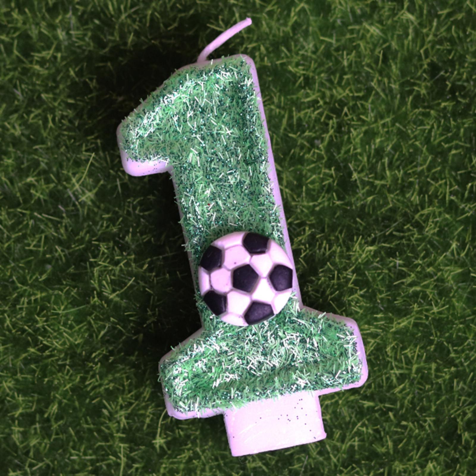 Creative Football Digital Birthday Candles