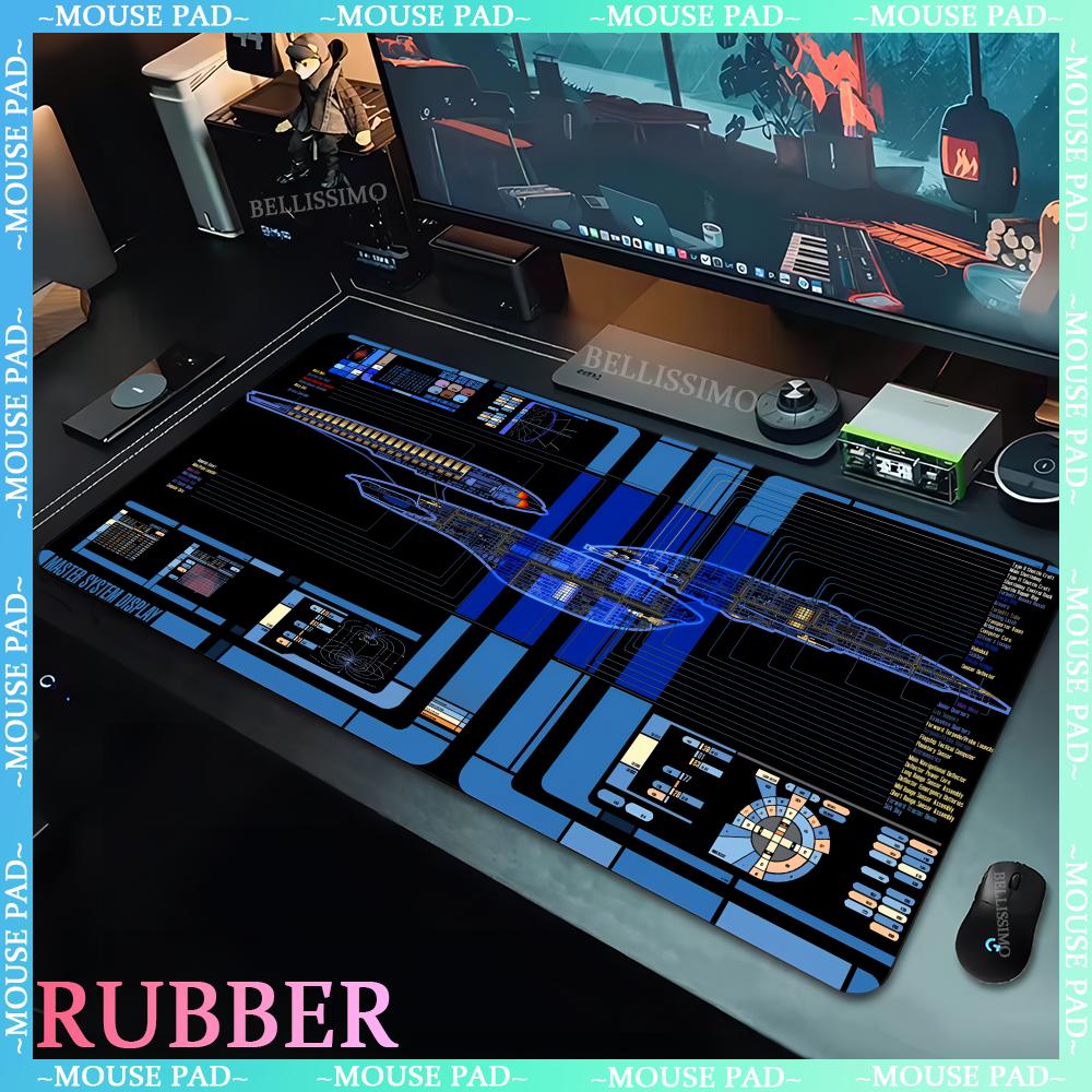 Large rubber nonslip game mat computer game player star trek XXL mouse pad cartoon keyboard mousepad desktop computer desk mats