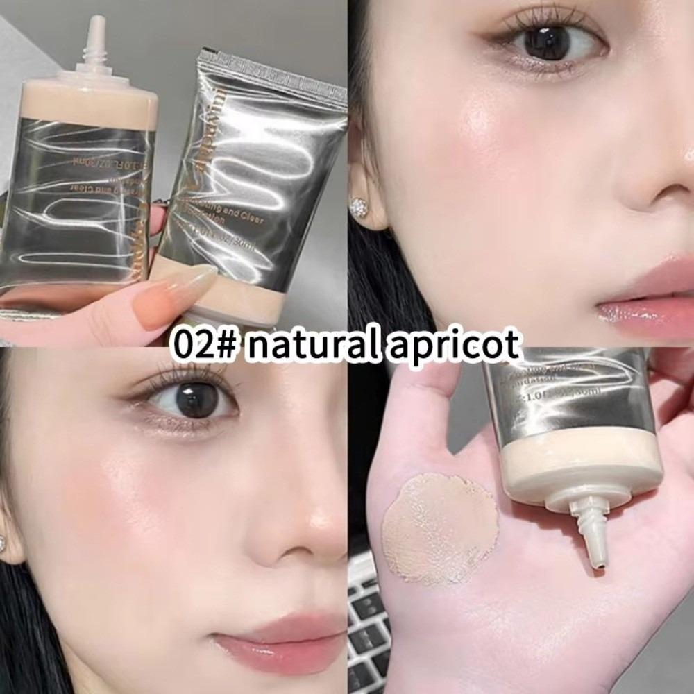 Moisturizing Moisturizing Liquid Foundation Smooth Fine Concealment Foundation Nourishes Skin Waterproof Clearing Foundation