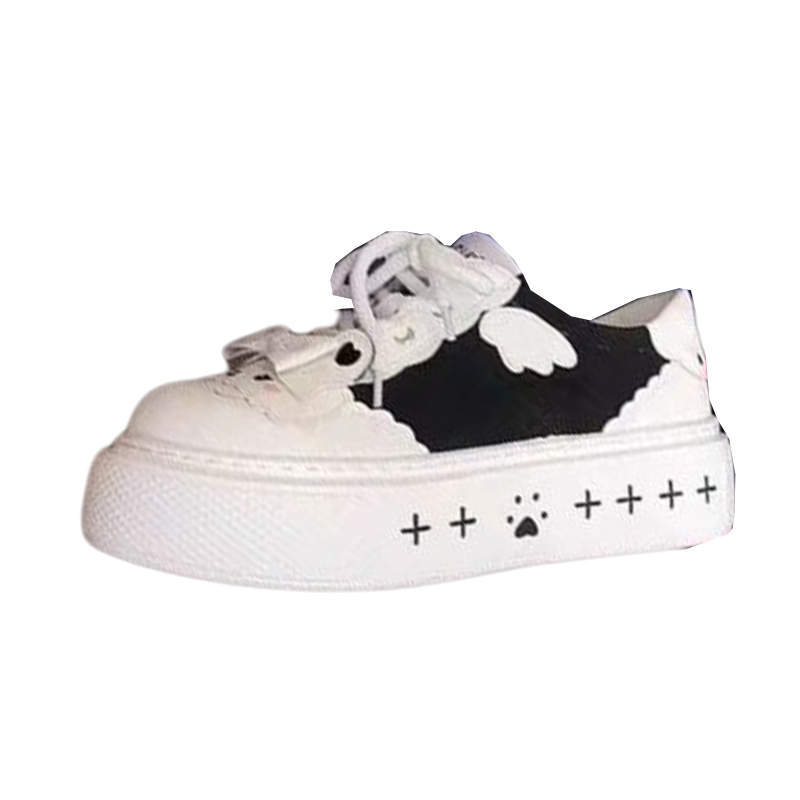 Cute House Yabi Cheese Rabbit Round Platform Canvas Lo Shoes Women's Lolita Cute Lolita Board Shoes