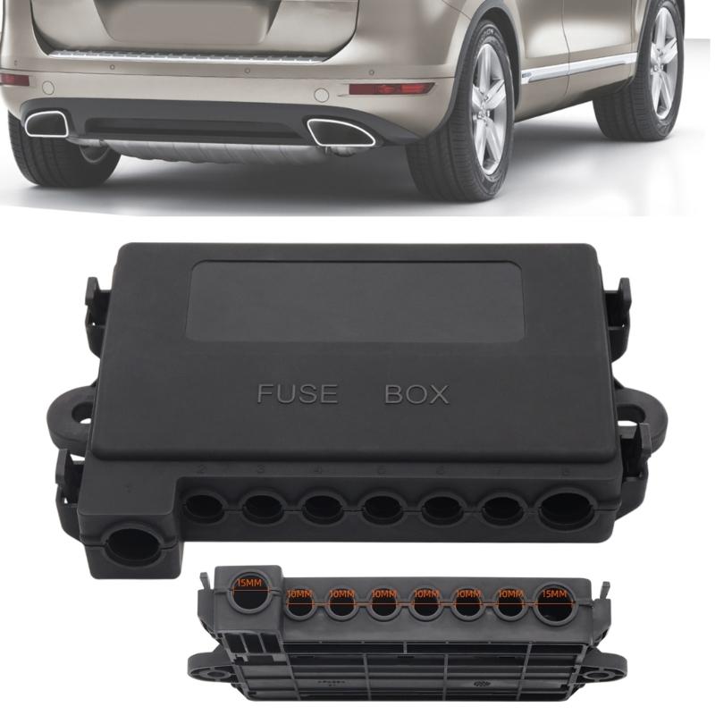 Samochodowy Blok Bezpieczników 7-pinowy Pudełko na Bezpieczniki Standardowy Uchwyt na Bezpieczniki Samochodowe Przyczepa Ciężarówka SUV Łódź Morska DC70V