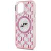 Karl Lagerfeld Klhmp15Mhmckmhp Iphone 15Plus 6.7 Różowy/Pink Iml Monogram Karl&Choupette Head Magsafe