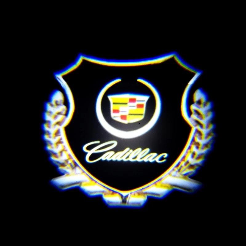 LED Lamp Shadow Projector for Cadillac Car LED Car Logo Lamp Door Shadow Light SRX XT4 XT5 XT6 ATS XTS CTS CT6 Car Accessories