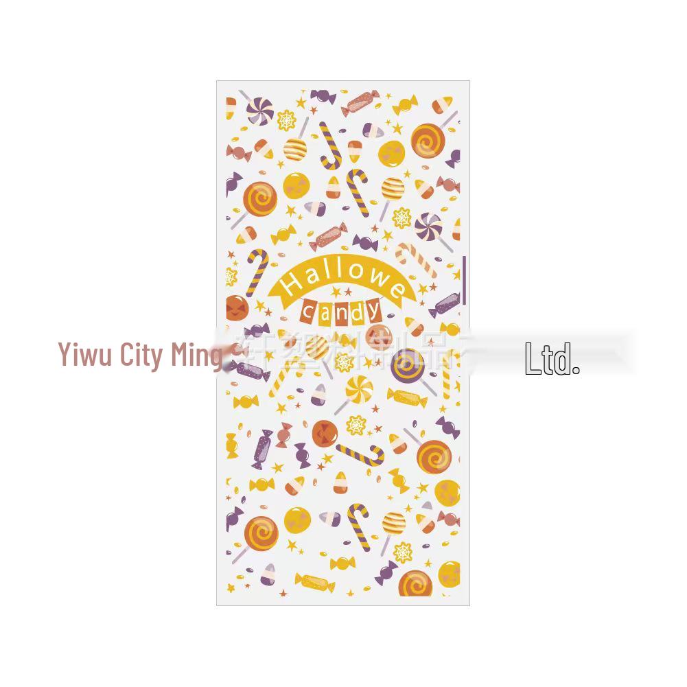 Halloween Black Candy Gift Bag - Plastic OPP Party Flat Bag