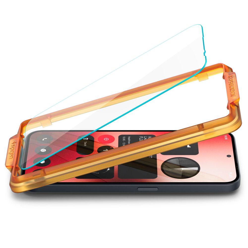Spigen Alm Glas.tr 2er-Pack Gehärtetes Glas Nothing Phone 2A / 2A Plus Klar
