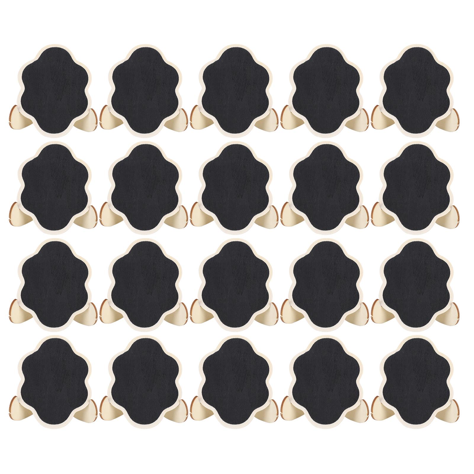 

2 Set Wood Mini Chalkboard Signs Cards Place Small Blackboard Weddings Parties Decoration