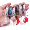 8.5cm/12g Curl Tail Soft Bait Lead Head Lure for Long Cast Artificial Fishing