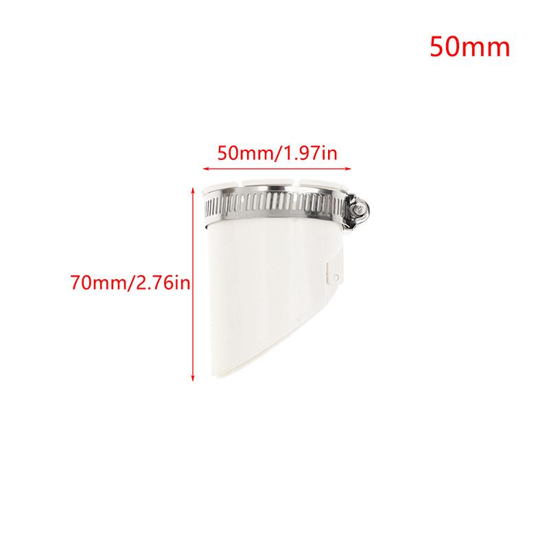 

50-160mm Drainage Pipe Floor Drains White Strainer Plug With Clamp PVC Anti Backflow Anti Odor Valve Sewer Hair Filter