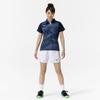 Short Sleeve Game Dynamotion Perfect for Club Navy Size L Women's Tennis/Badminton Shirt, Sweat-Wicking, Quick-Drying, Fit, Activities, Blue,