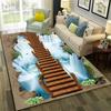 3D Illusion Vision Hallucination HD Carpet Rug for Home Living Room Bedroom Sofa Doormat Decor,Child Area Rug Non-slip Floor Mat