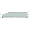 Loader bucket edge strip 1200x120mm HARDOX 4