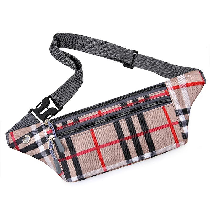 

Unisex Large Capacity Multi-Layer Waist Bag for Outdoor Sports and Running 32x10x2 CM хаки