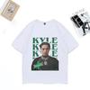 Ankunft Kyle Alessandro bedruckte T-Shirts Unisex DAMEN Heiß Leichter Eurovision Hip Hop Tops Baumwolle Kurzarm Oversized Streetwear