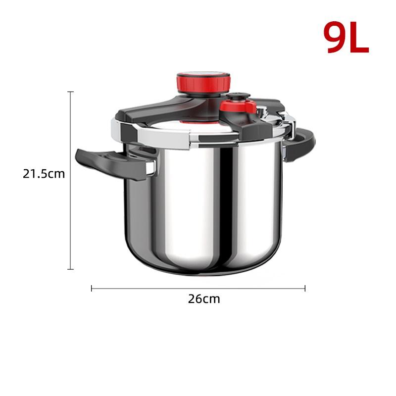

New Style Pressure Stainless Steel Pressure Cooker Customizable Colors with 6L Capacity for Gas Stove for Home Use