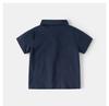 2026 Summer Boys' Polo Shirt - Plain Color Short-Sleeve Children's Top