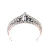 Korean Bride Zircon Drop Diamond Alloy Large Crown Wedding Banquet Dress Accessories Golden Crown Wedding Headdress
