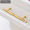 Modern Solid Brass Furniture Handle - Luxury Gold Cabinet Pulls for Home Decor