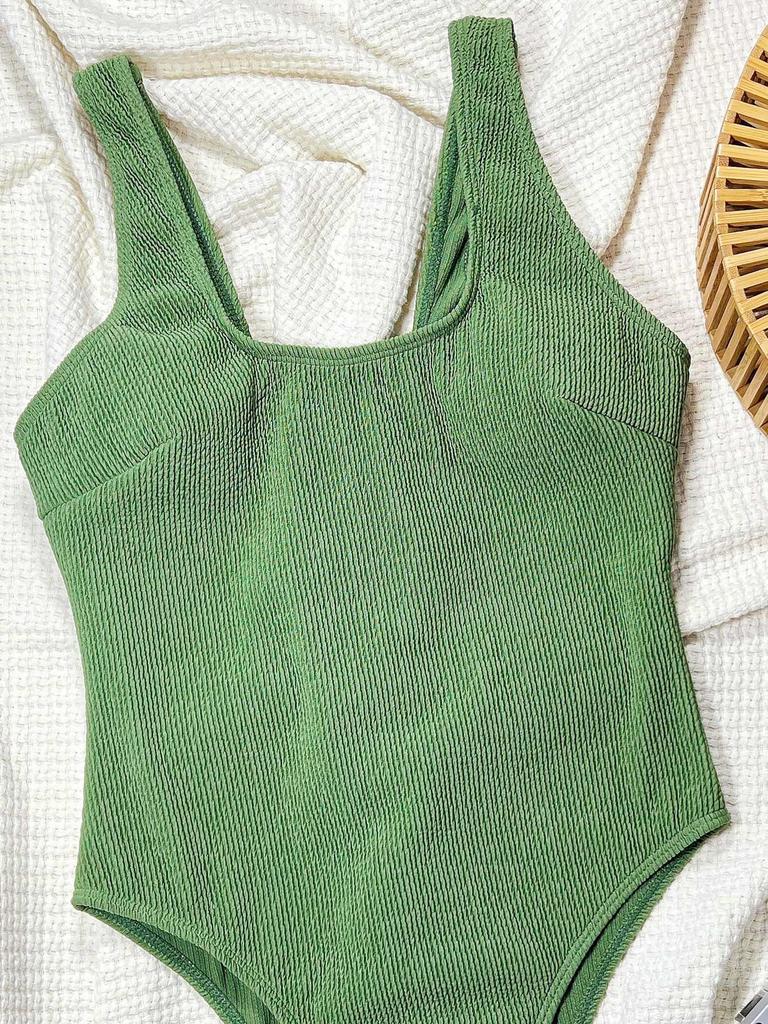 Costum de baie sexy pentru femei la modă Ombre Decupaj Legături laterale Bikini dintr-o singură piesă Îmbrăcăminte de plajă
