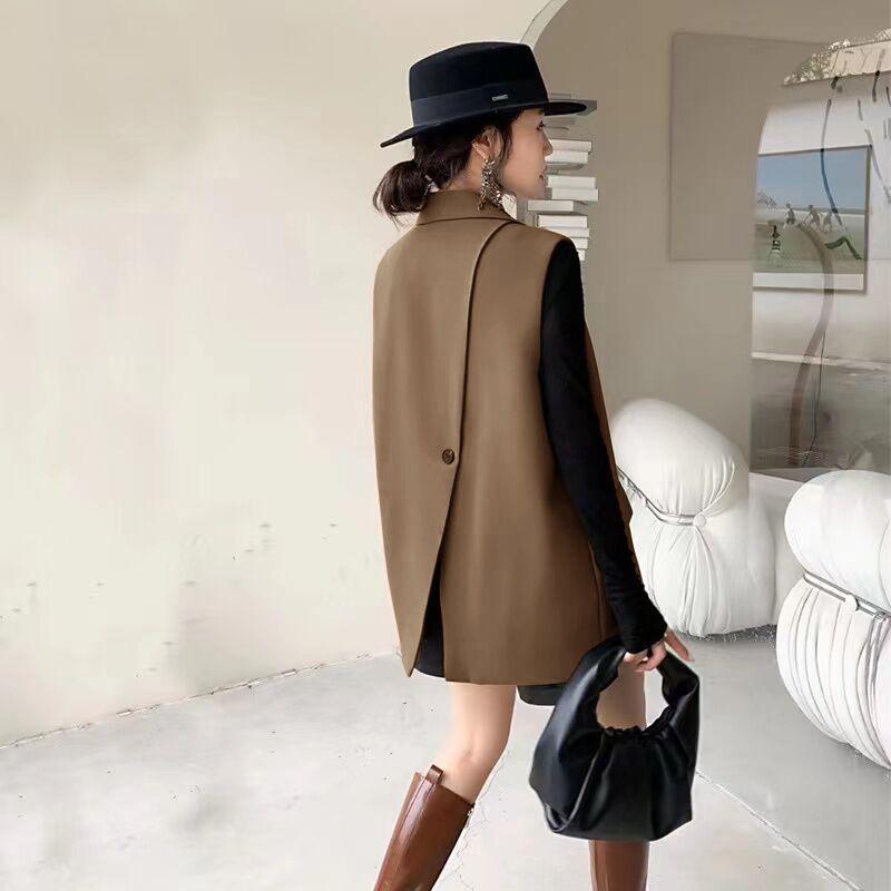 Volná Nová Dvoukolíková Spona Koňská Spona pro Ženy na Jaro a Podzim Oblekový Vesta Bunda Designová Nika